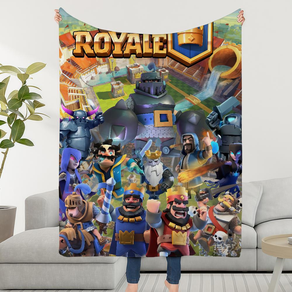 Video Decke Überwurf Super Spiel Gemütlich R-RoyaleS-ES Plüsch C-ClashS-ES Wohnzimmer Sofa Couch Kindliche Geburtstagsgeschenke