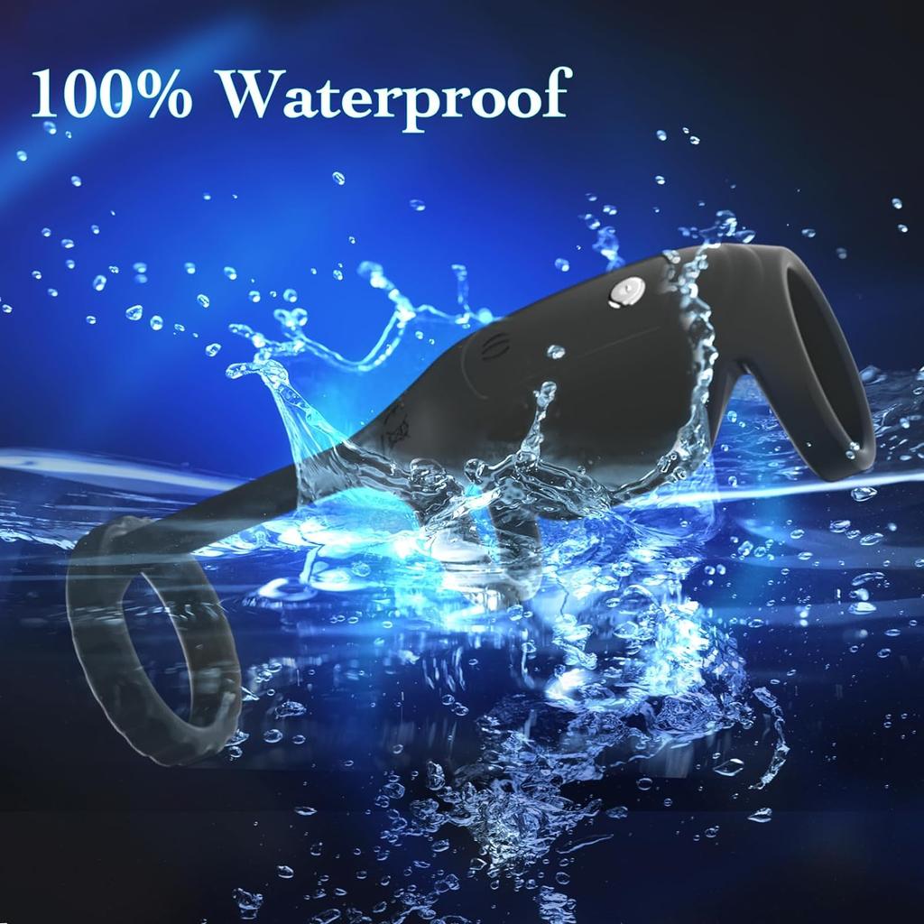 Male Penis Ring Vibrator Lock Ejaculation Cock Rings Vibrating Testicles Scrotal Ball Stretcher Couples Ring Sex Toys For Men