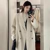Cappotto in Lana e Cashmere Double-face da Donna Medio e Lungo Autunno e Inverno Versione Coreana del Nuovo Cappotto di Lana