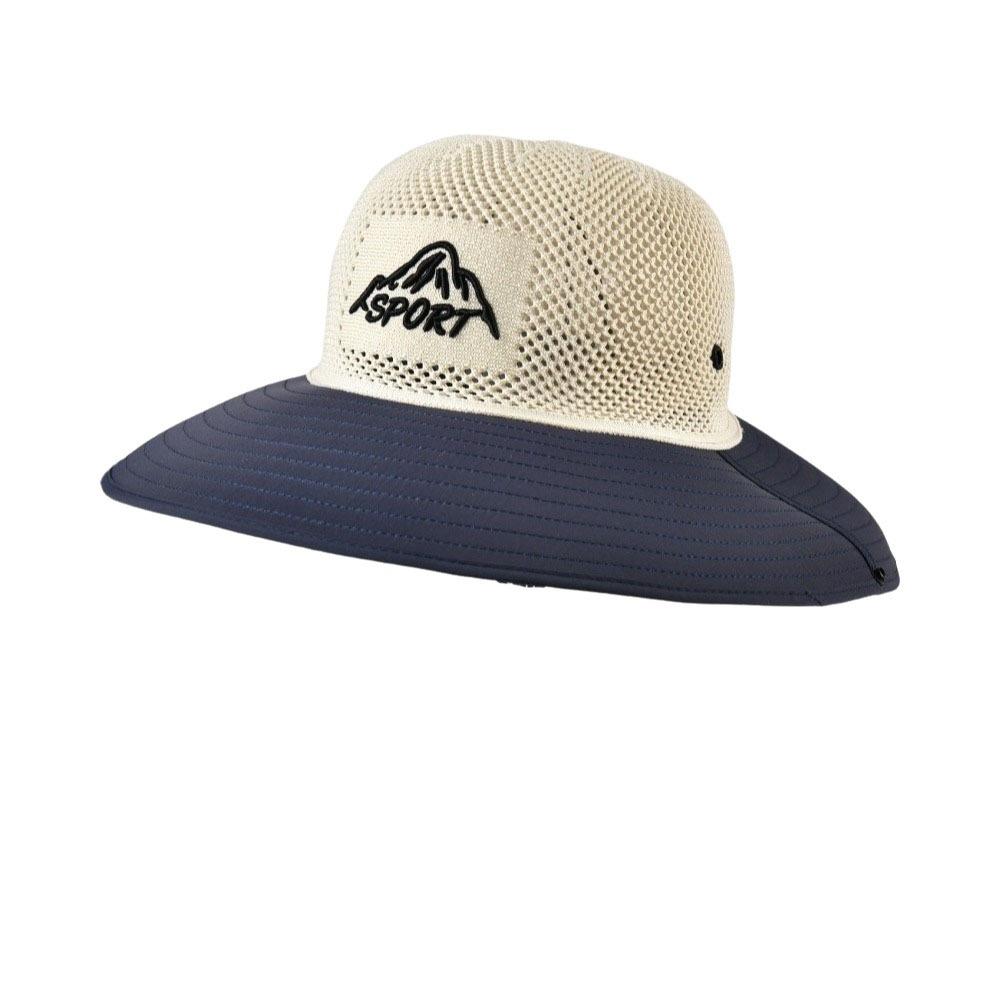 

Solid Color Bucket Hat Large Brim Fisherman Hat Simple Sunscreen Sun Hat Outdoor темно-синий