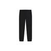 FILA Solid Color Embroidered Logo Tapered Knit Sports Pants Women bottoms Black F11W248608FBK