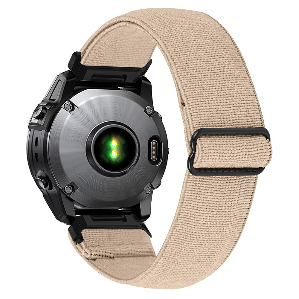 26mm Solid Color Elastic Nylon Strap for Garmin Fenix 8 Pro AMOLED 51mm/8 51mm/Enduro 3/2 Quick Release Watch Band