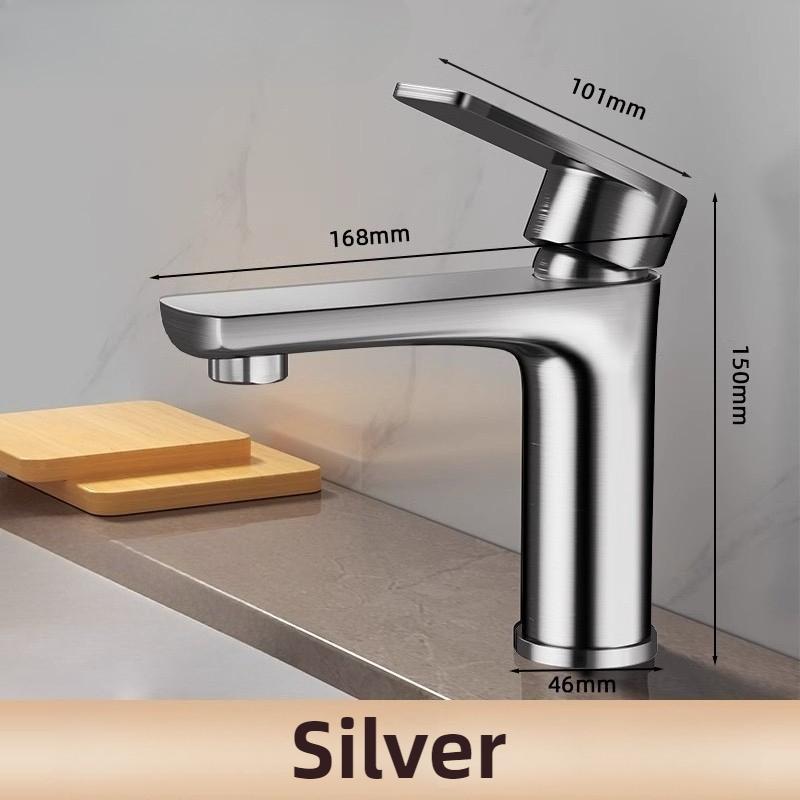 Stainless Steel Bathroom Wash Basin Faucet With Sensor Hot and Cold Water Tap Only Sink Household Washbasin Counter Bidet