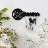 1 Piece Bohemian Style Country Wooden Key Stand with Shelf and Hook - Easy To Install, Space-Saving Wall-Mounted Organizer for Keys, Jackets and More