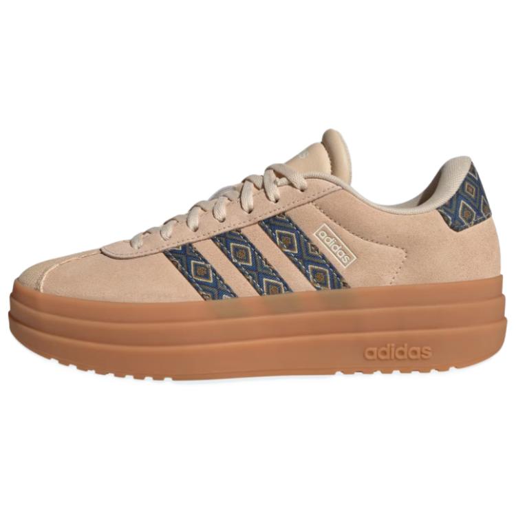 Adidas Vl Court Soft Comfortable Non-Slip Durable Low-Top Skate Shoes Women Sneakers Brown IH7510