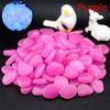 10/100pcs/lot Luminous Pebbles Rocks Garden Ornaments Stone Glow In The Dark Garden For Walkways Fish Tank Decorations