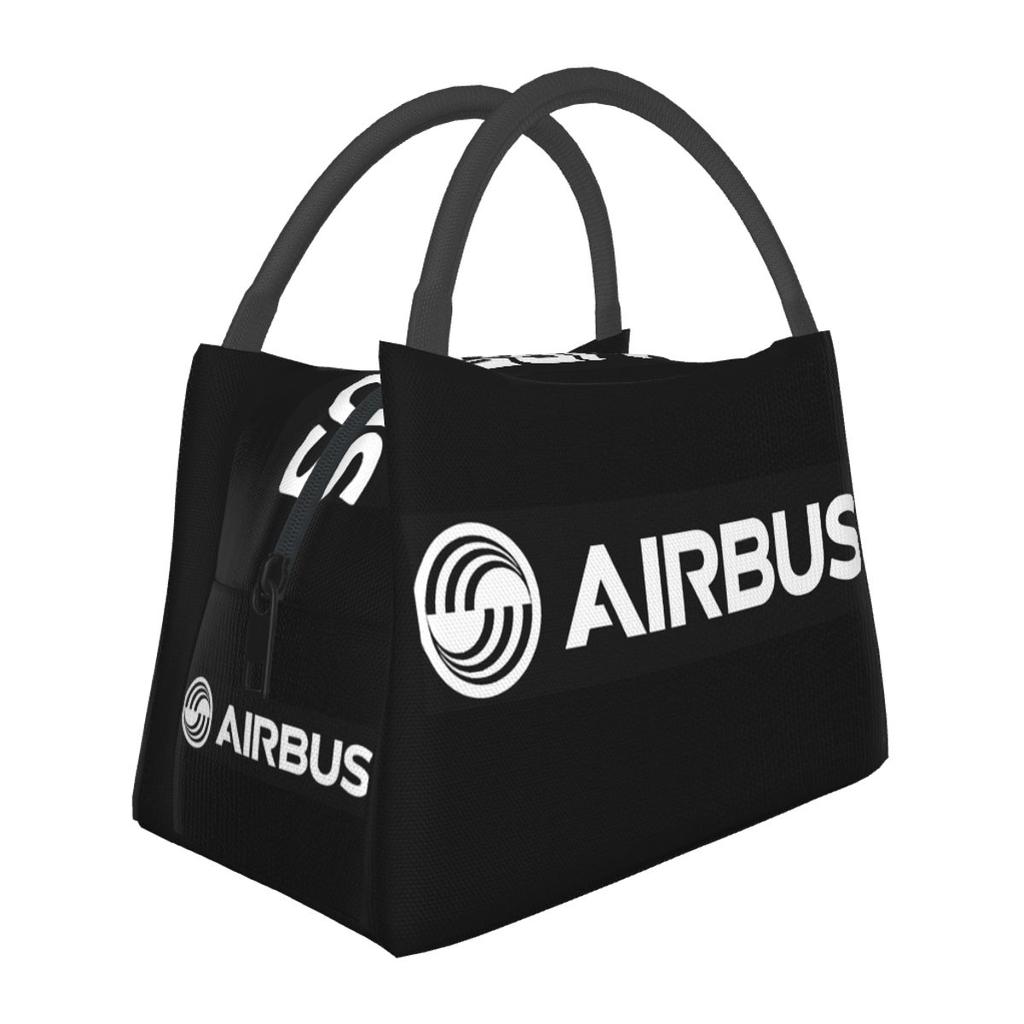 Airbus Logo White Insulated Lunch Bag for School Bento Storage Food Boxes Portable Container Cooler Thermal Lunch Box Tote