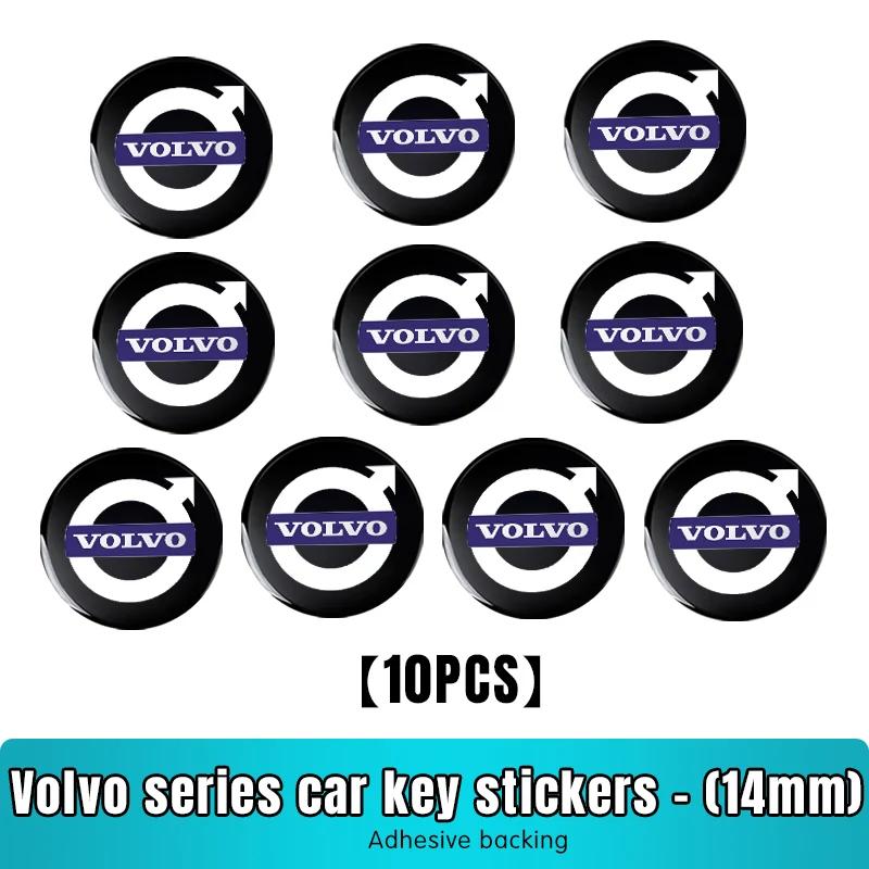 Autocolant Emblema Carcasă Cheie Telecomandă Mașină din Aluminiu 14mm Pentru Volvo S40 S60 S80 XC60 XC90 v70 S80L V6 v40 v50 850 c30 v60 s70 940 xc70