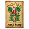 Beach Mermaid Metal Wall Sign for Girls Tiki Bar Hawaii Relax Pub Ocean Happy Place Keep Surfing Home Decor WY