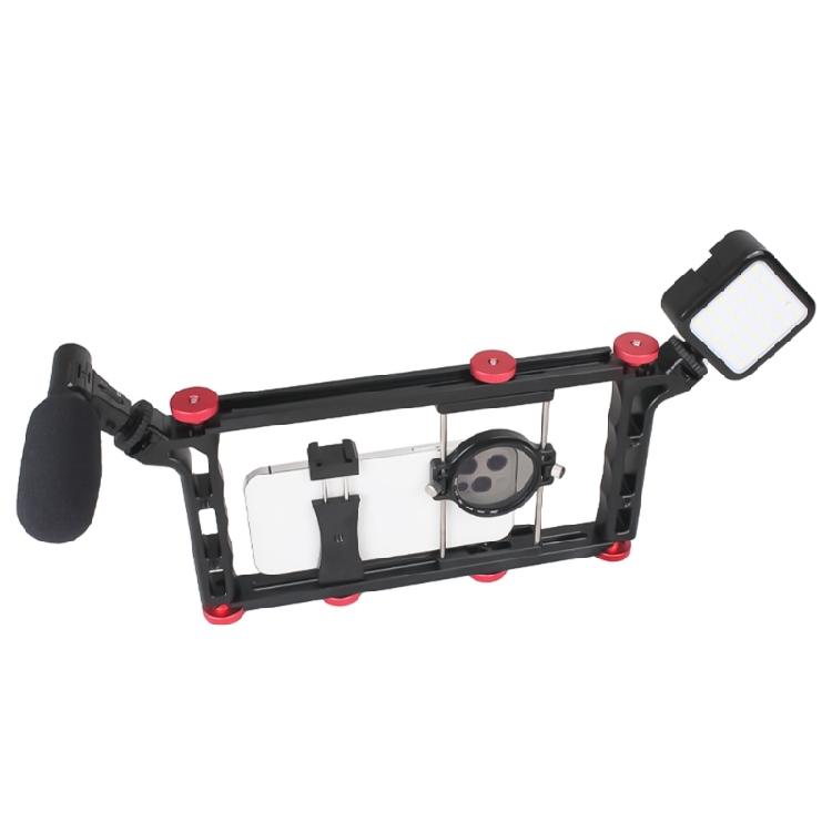 Smartphone Video Rigs Phone Rabbit Cage for Cinematic Creation Live Streaming, Durability Aluminum Vlog Expanding Frame