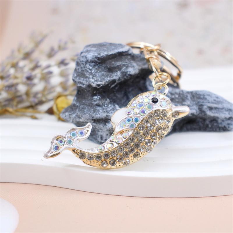Rhinestone Flamingo Keychain Flamingo Pendant Keychain Rhinestone Crystal Keyring Car Key Chain Key Holder Handbag Purse Charm