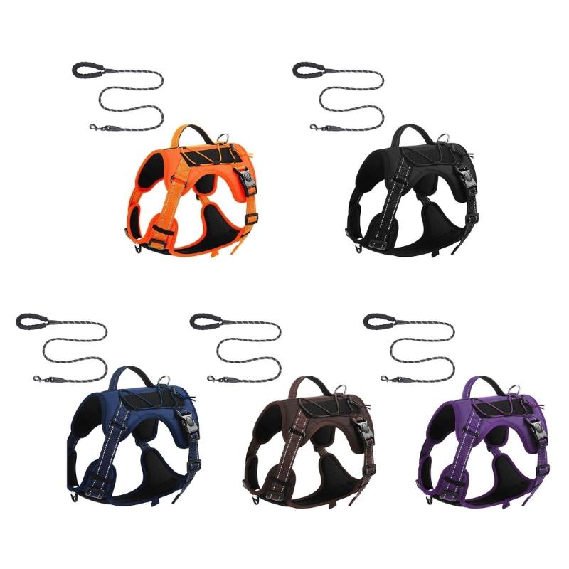 Dog Vest Adjustable Training Harness for Large Medium Dogs Harnesses Strong Multifunctional Leash Harness Soft Handle