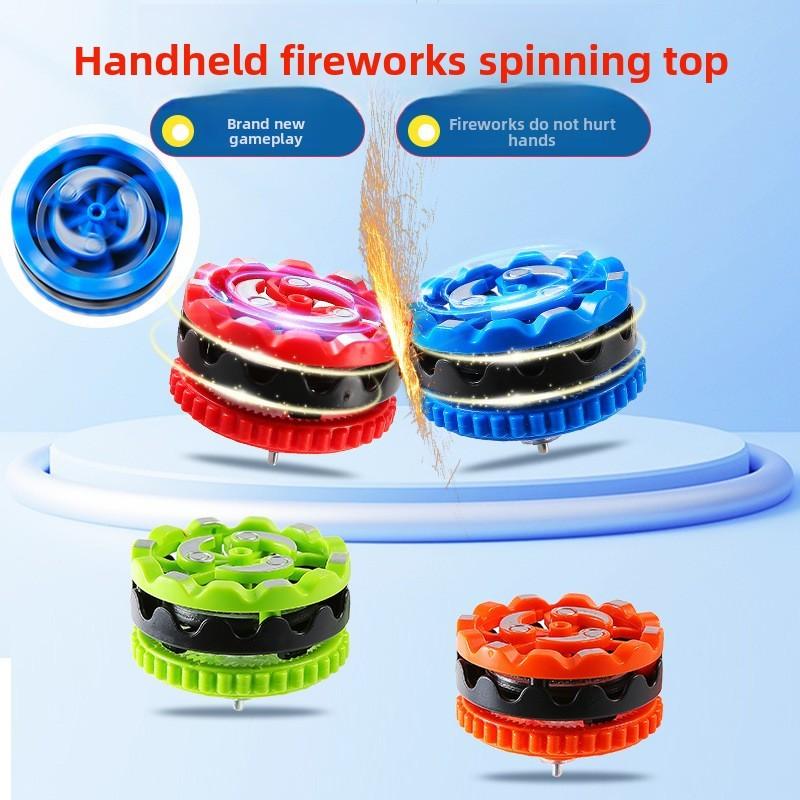 Creative Collision Luminous Plastic Gyroscope Children Toy For Kids And Collectors