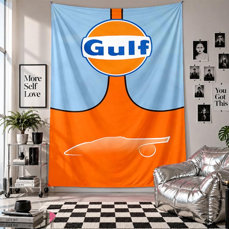 Wall TapestryGulf Art Hanging Cloth Decorative Background Cover for Room Decoration