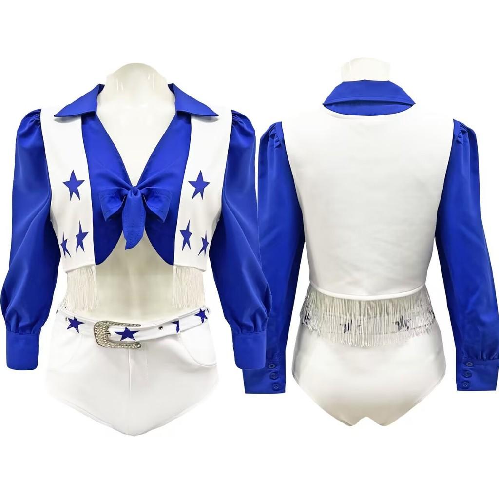 Football Cheerleader Match Girl Performance Costume Set For Performances Stage