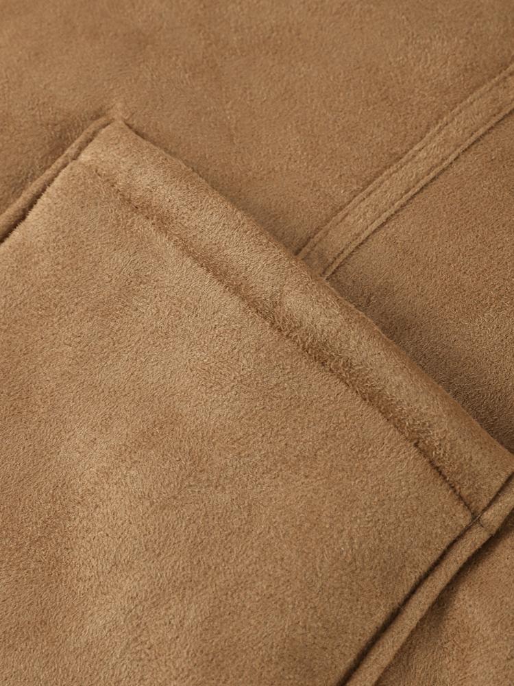 Women's Double-sided Winter Jacket Stand Up Collar Warm Jacket Women's Suede Lamb Wool Jacket Fashionable Thick Jacket Autumn and Winter