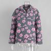 Felpa con Cappuccio a Fiore in Pile Polare, Felpa Nuova Moda Autunno e Inverno Europea e Americana, Calda Felpa di Lana, Maglione da Donna