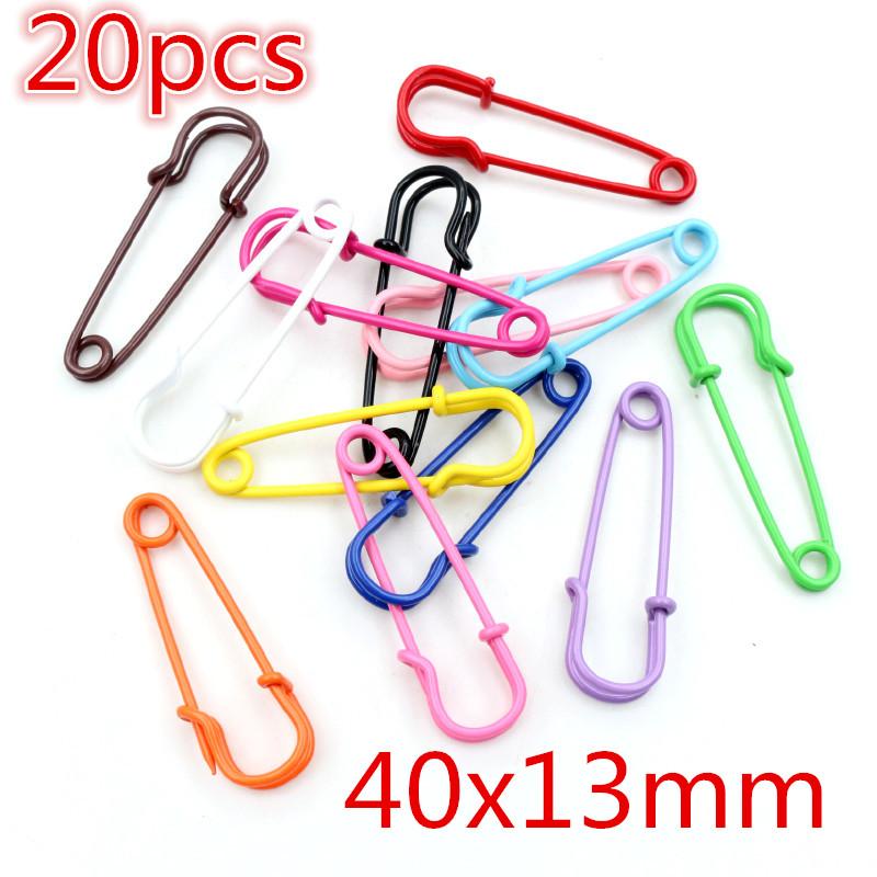 Fashion New Multi-Colors Mixed Colorful Safety Pins Brooch Blank Base Brooch Pins for DIY Jewelry Making Supplies Accessorie