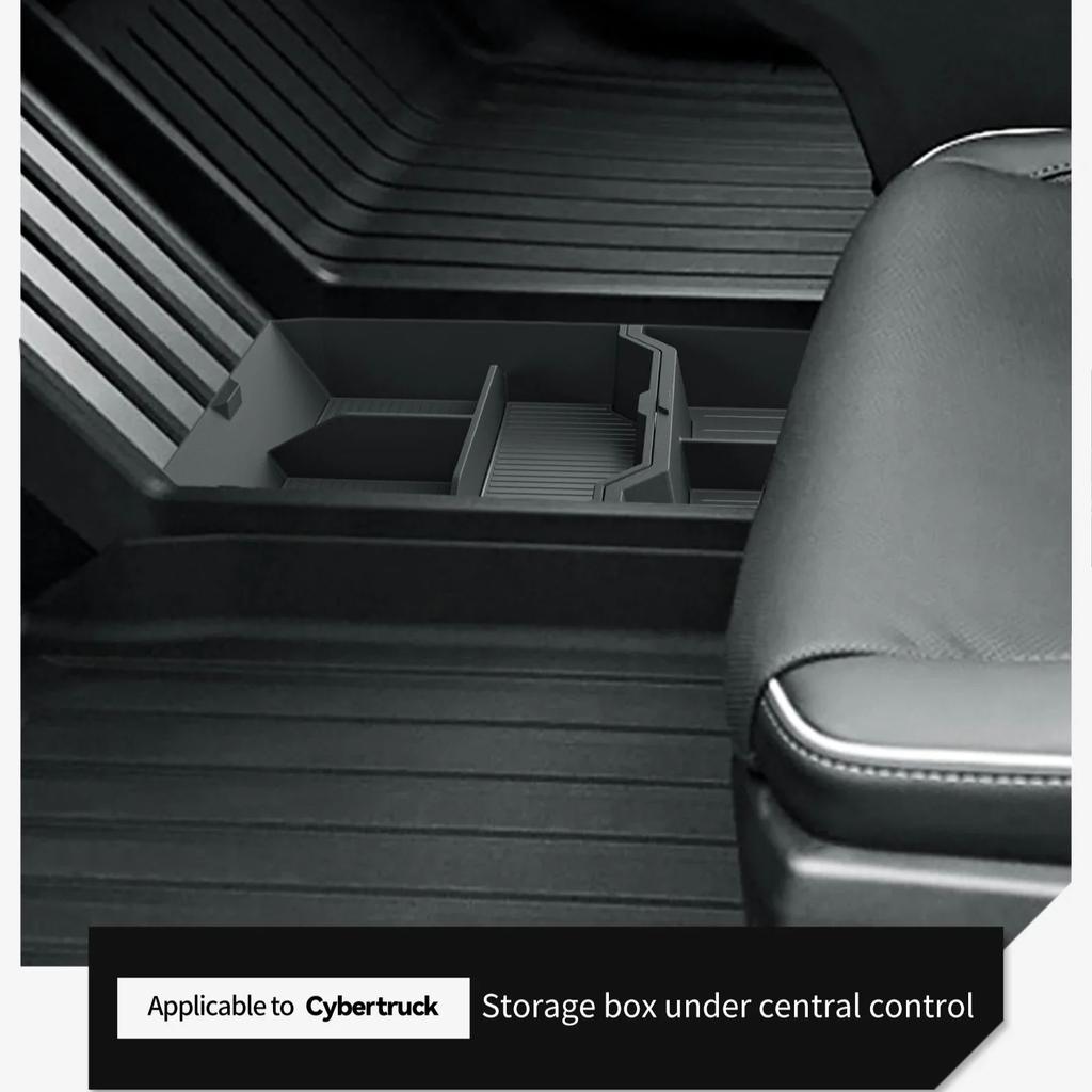 Smabee for Tesla Cybertruck 2024 2025 Center Console Lower Storage Box Car Accessories Drinks Holder Tray Organizer Tidying