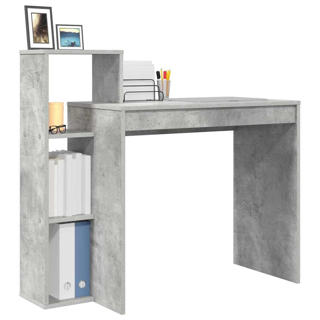 Concrete Grey Desk 100 x 40 x 90 cm Particleboard