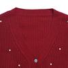 YYFS Maglioni Casual alla Moda da Donna per Autunno Inverno con Stampa Pois e Maniche Lunghe Scollo a V