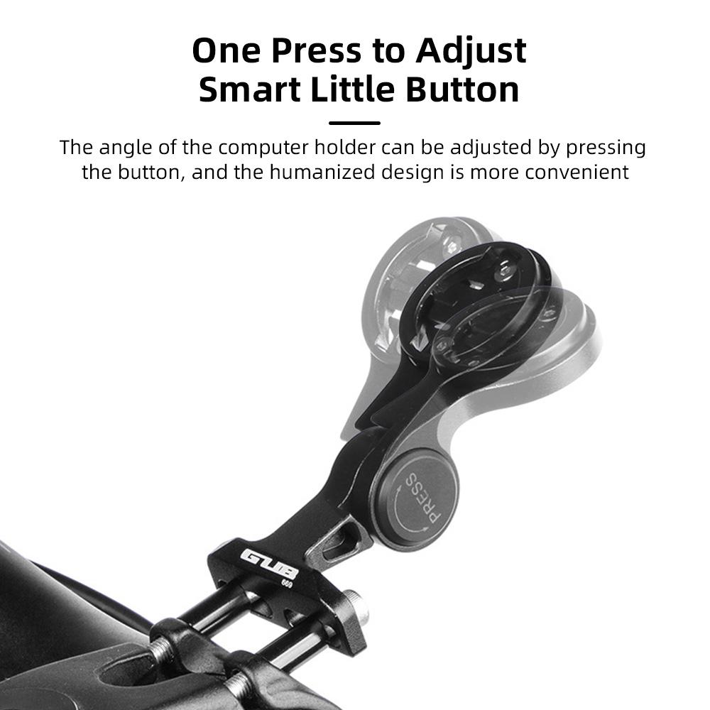 Bike Computer Mount Aluminum Alloy Bicycle Mounting Bracket for Guages Adjustable Bike Front