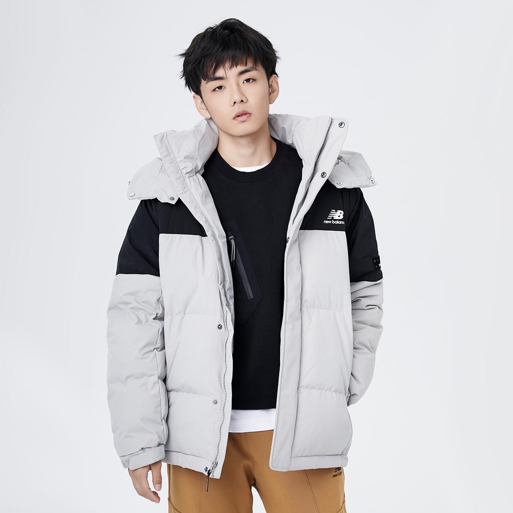 New Balance Down Jacket Winter Men's Light Gray AMJ14323-ARF