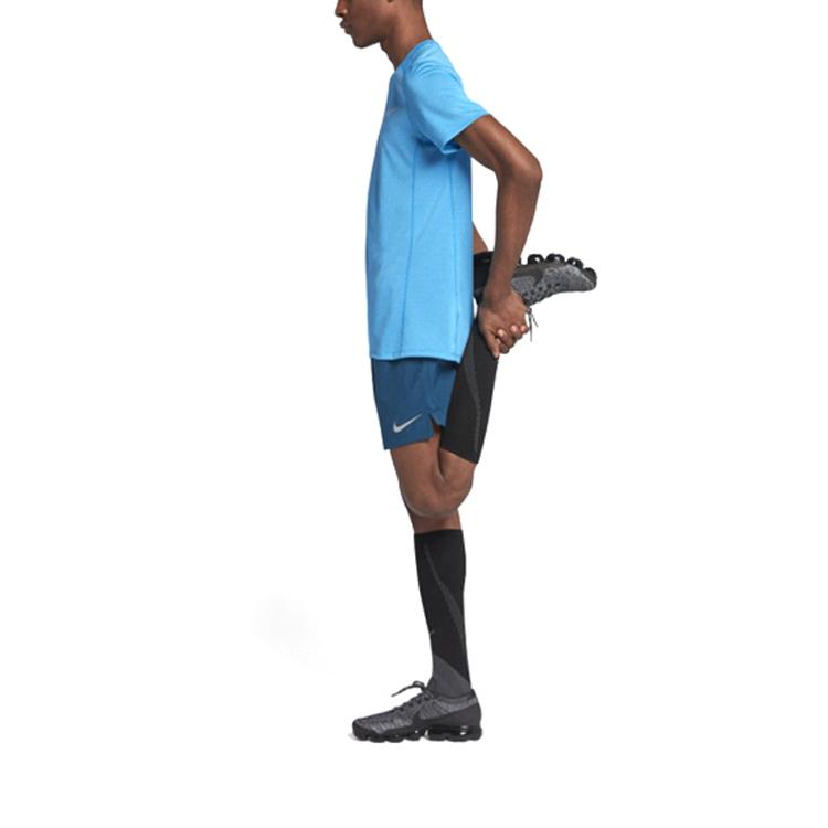 Nike Cool Mylar Breathable Quick-Dry Running Short-Sleeve T-Shirt Men Tops Blue 892995-482