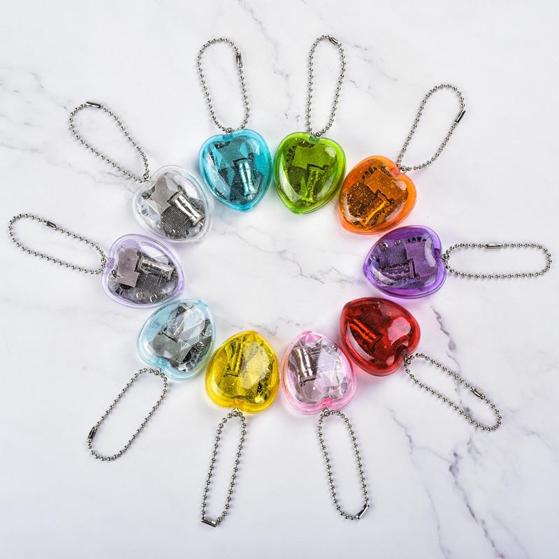 Creative craft gift heart-shaped keychain pendant music box music box music box travel souvenir children's toy