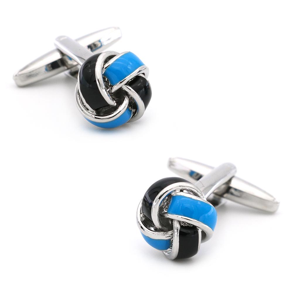 Black Cufflinks For Men Fashion Knot Design Top Quality Copper Sale Cufflinks Whoelsaleretail