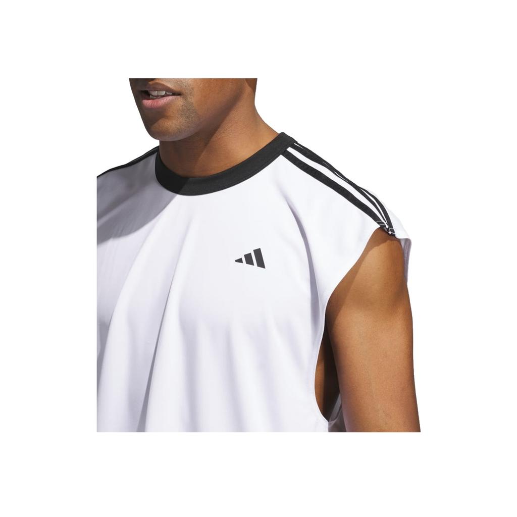 Adidas Basketball All-World Sleeveless Tee White/Black Men Streetwear JE9290