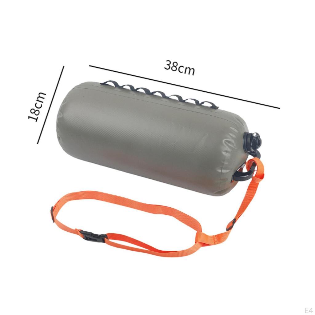 Inflatable Swimming Bag Swim Buoy Float Versatile Buoyancy Aid with Belt