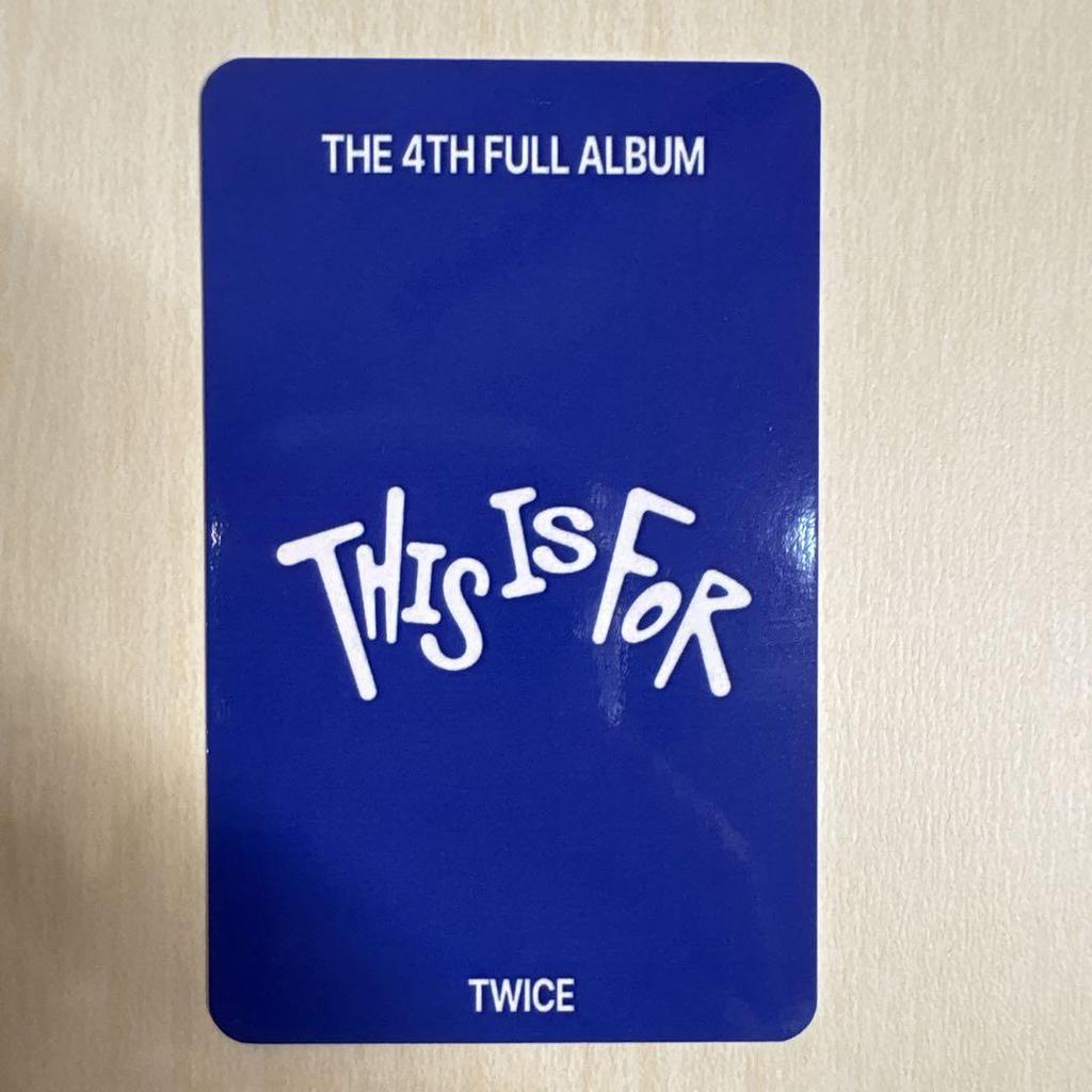 [USED] TWICE THIS IS FOR Sanok Pre-recorded Limited Edition Trading Card Mina