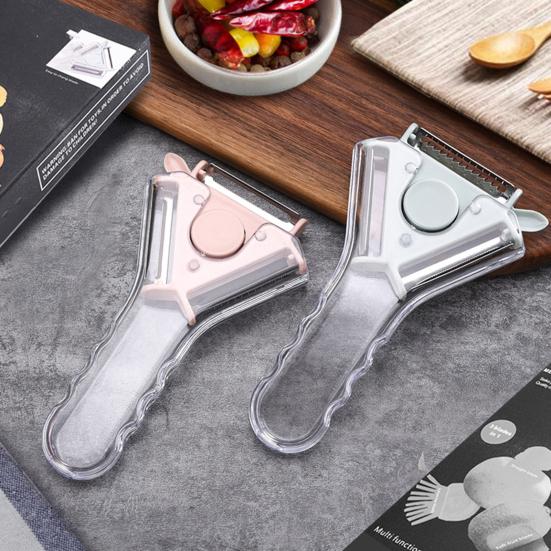 Vegetable Peeler Stainless Steel Blade Potato Shredder Tool with Ergonomic Handle Easy Switch