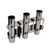 Fishing Rod Holder Marine Stainless Steel 3 Tube Link Rod Holder Rod Pod with Toolbar for Marine Yacht Boat Truck RV