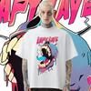 LAPY O-Neck Oversized Loose Tee Harajuku Men Woman T Shirt Design Special Hip Hop Clothes Fashion Street Tees Breathable Tops