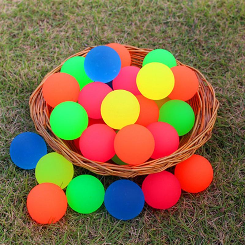 10-20PCS Random Solid Color Elastic Bouncing Balls Chasing Game Use Suitable for Party Interactive Games Goodie Bag Souvenir ZYF