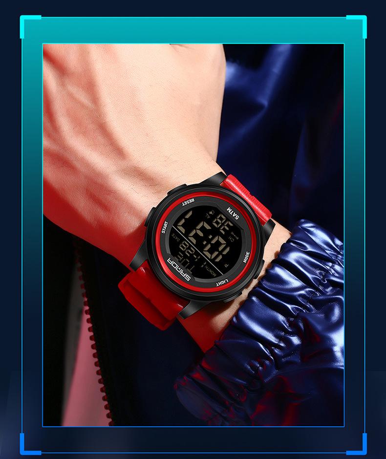 Sanda Waterproof Multifunction Electronic Watch for Teens - Trendy Unisex Design with Alarm