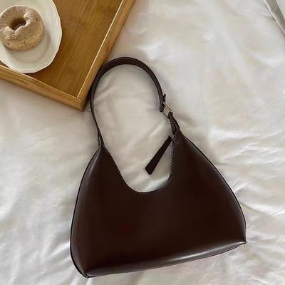 Borsa a Spalla/a Mano da Donna Stile Coreano di Nicchia a Forma di Mezzaluna Baguette - Borsa Sottobraccio di Alta Moda
