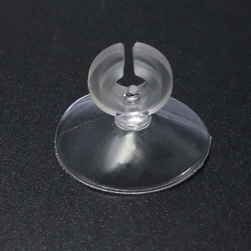 Aquarium CO2 Diffusor Rückschlagventil U-förmiger Glasrohr-Saugnapf für 4 x 6 mm Rohr