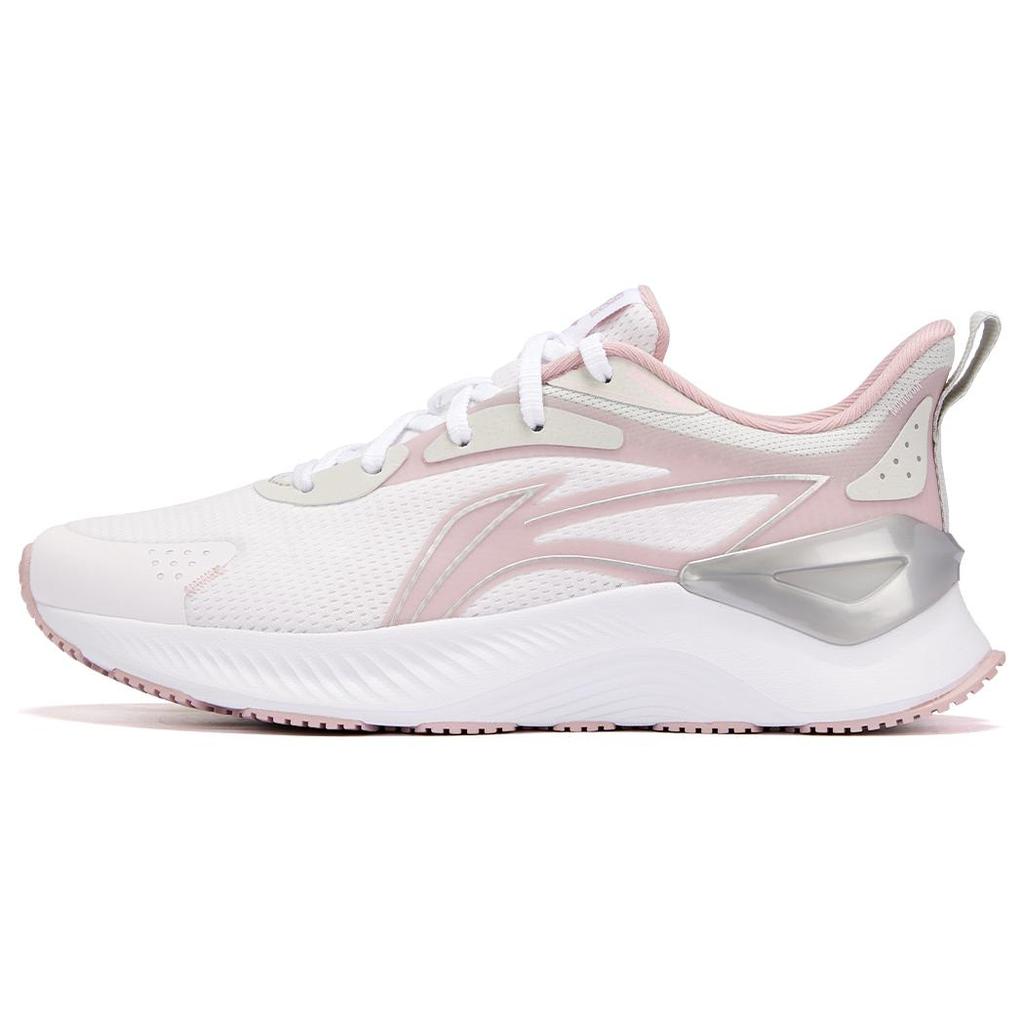 New LiNing YueYing 3.0 Cushioning Abrasion Resistant Breathable Low Top Casual Running Shoes Women's White Purple ARHU024-5