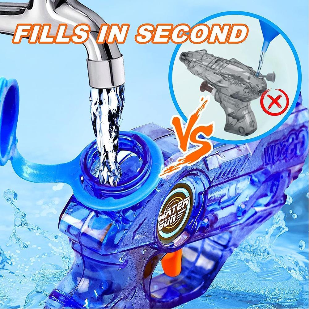 2pcs Mini Squirt Water Guns with Trigger for Outdoor Swimming Pool