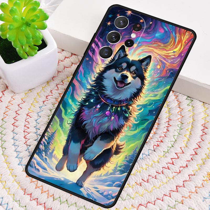 Shiba Inu Dalmatian Dog Starry Night Phone Case For Samsung Galaxy note 10 pro S26 S25 S24 S23 S22 Ultra Plus S21 FE S20 Cover