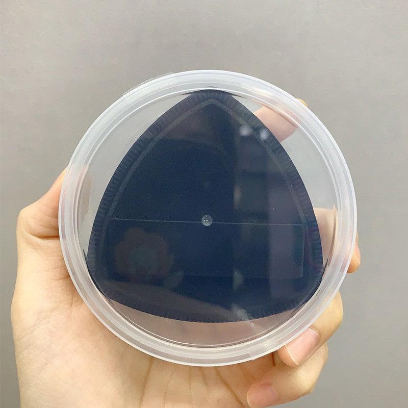 Black Pineapple Makeup Sponge Dual Use Wet Dry Foundation Blender Boxed