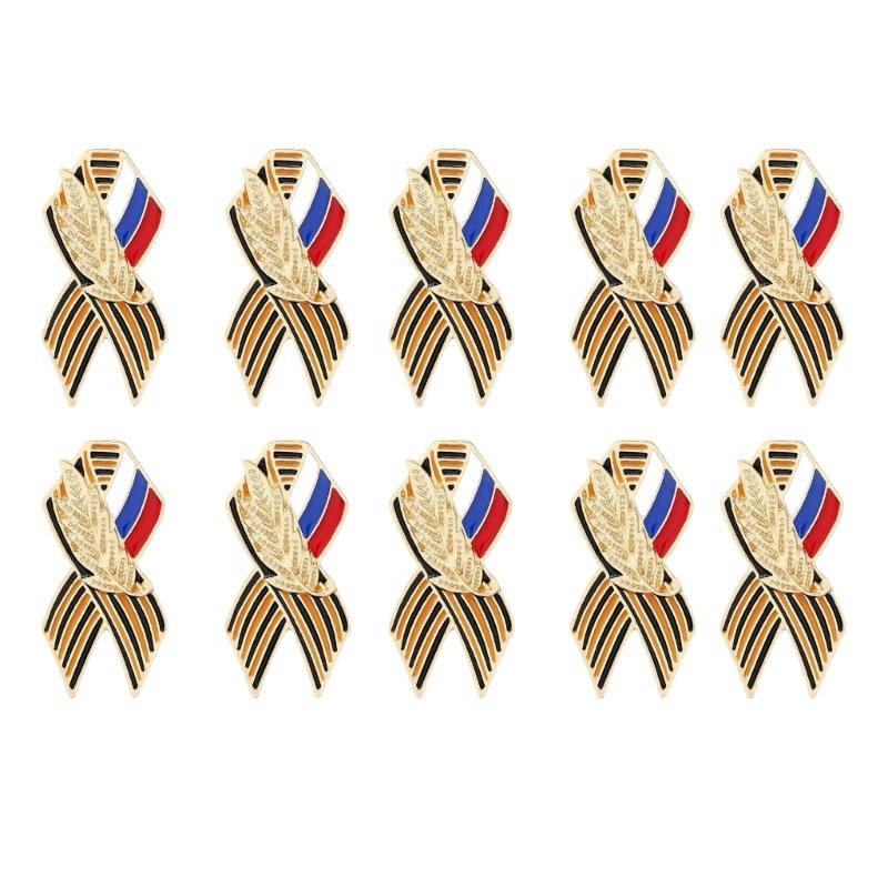 

Памятный значок-булавка ко Дню Победы в России Надежное крепление Брошь Универсальный элемент гардероба 1