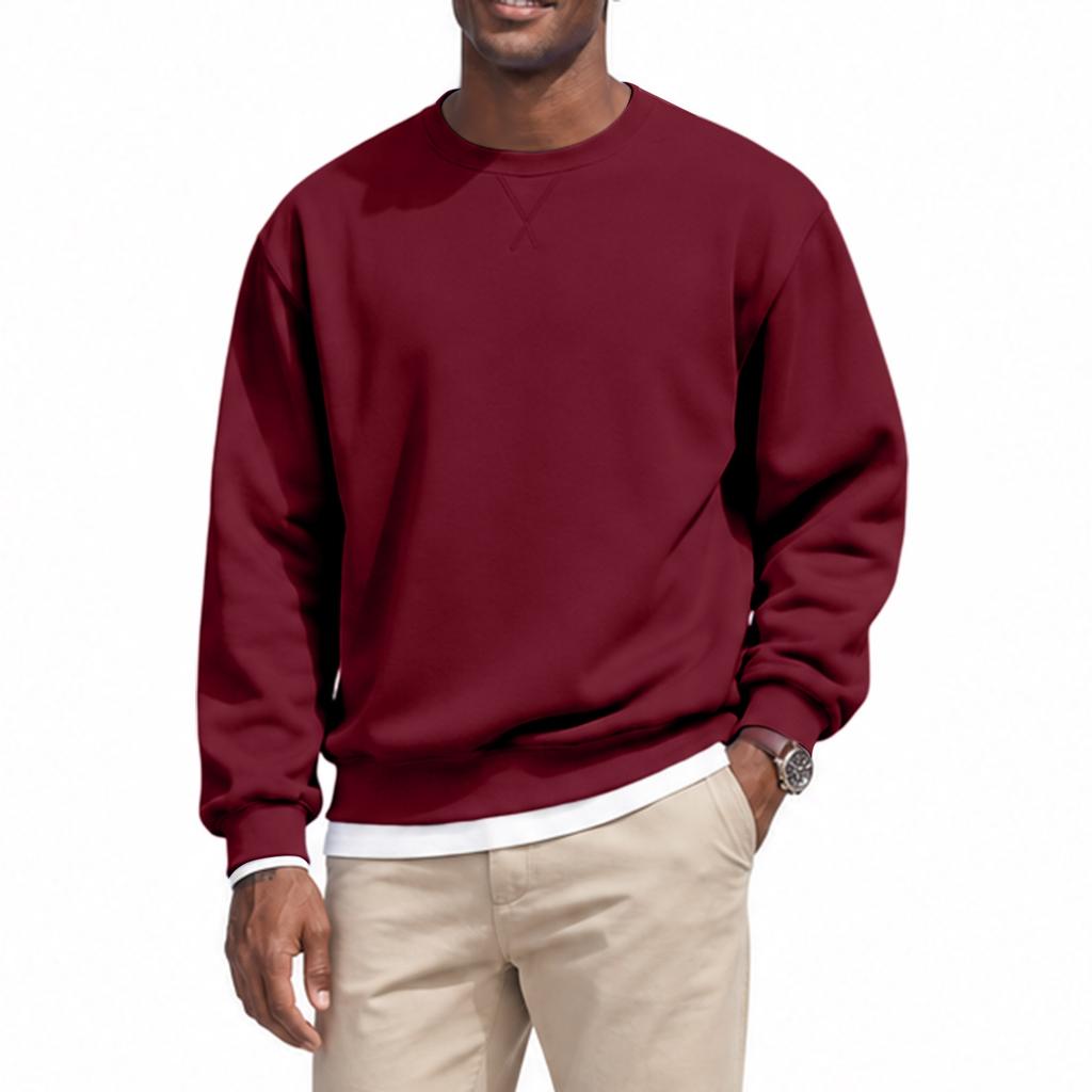 Men's Crewneck Sweatshirt, Casual Long Sleeve Athletic Pullover for Everyday Wear