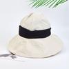 Women's Retro Japanese Style Wide Brim Dome Bucket Hat - Artistic Mountaineering Sun Protection