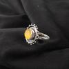 Yellow Cat's Eye 925 Sterling Silver Ring, Handmade Gorgeous Silver Jewelry, Statement Ring Cat's Eye Gemstone Jewelry For Gift