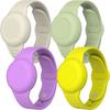 SUIHUOJI Airtag Bracelet for Kids Waterproof Silicone Wristband Full Case