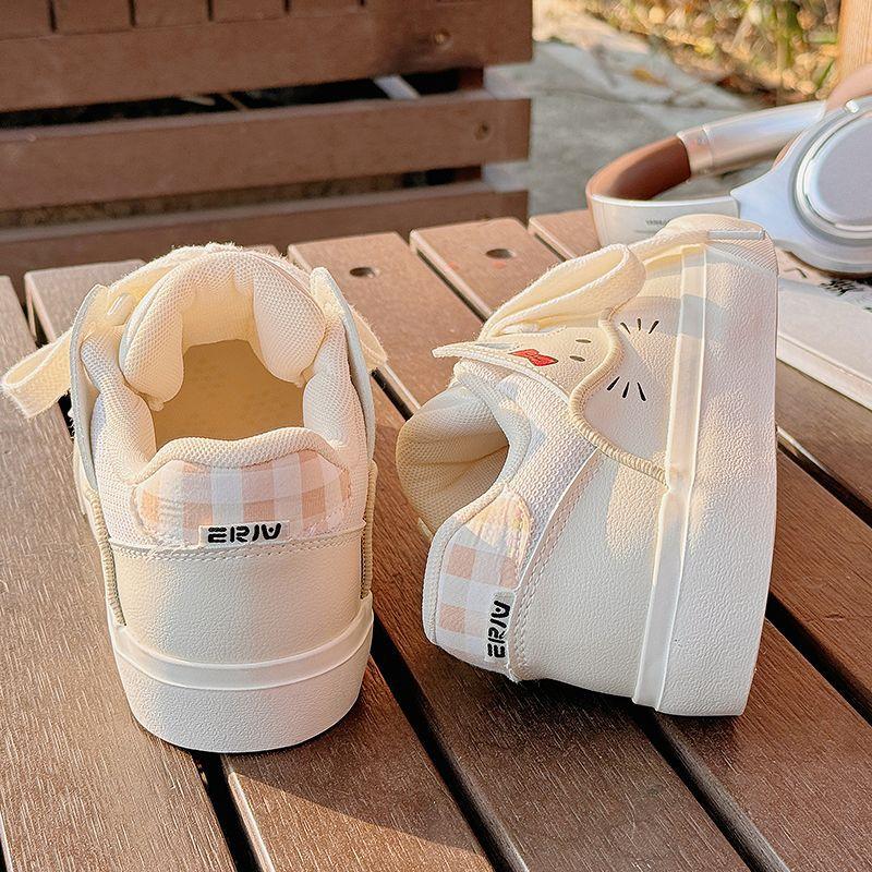Little white shoes women's spring 2025 new niche original versatile milk fufu with skirt board shoes sports and leisure shoes